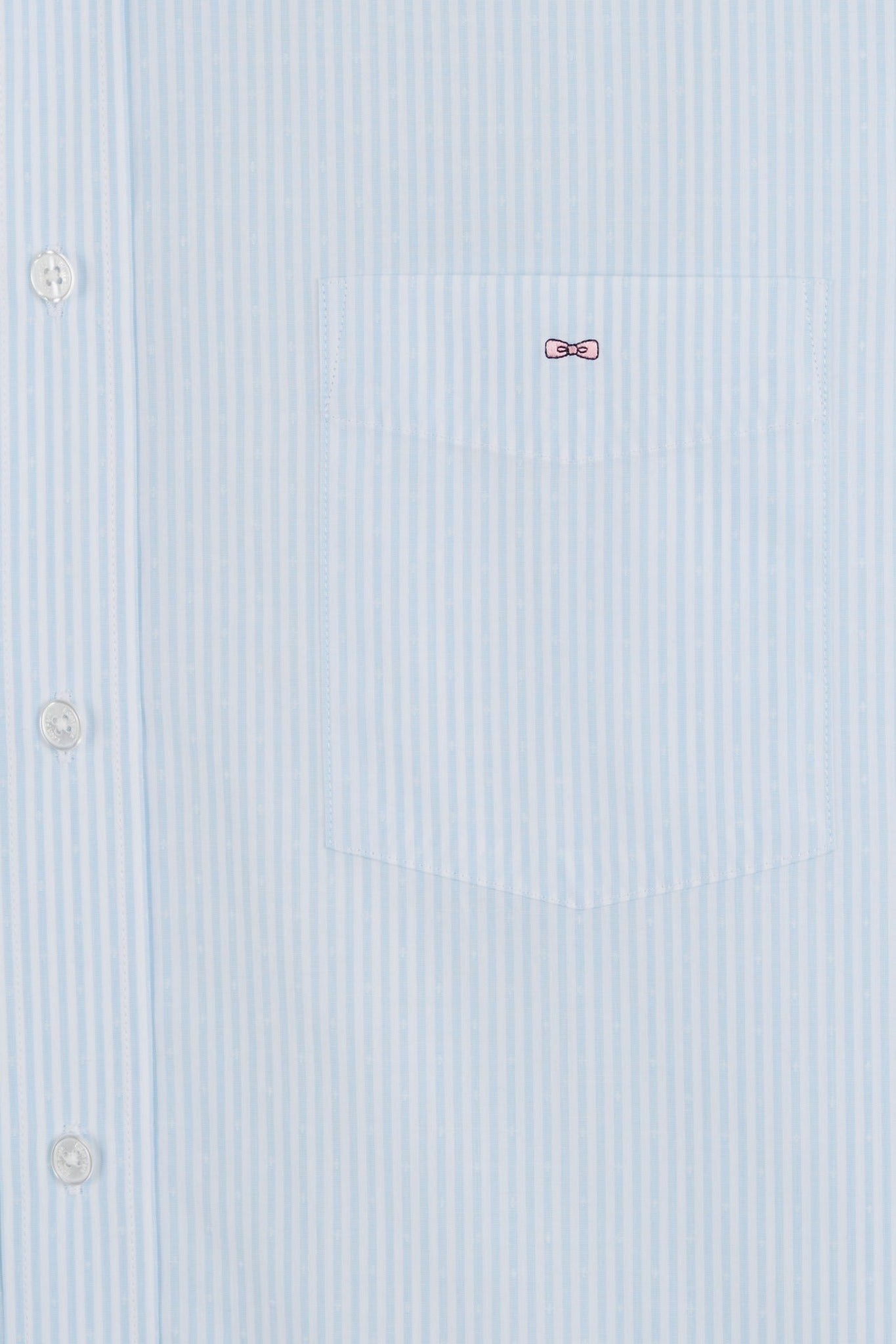 Chemise bleu clair à rayures