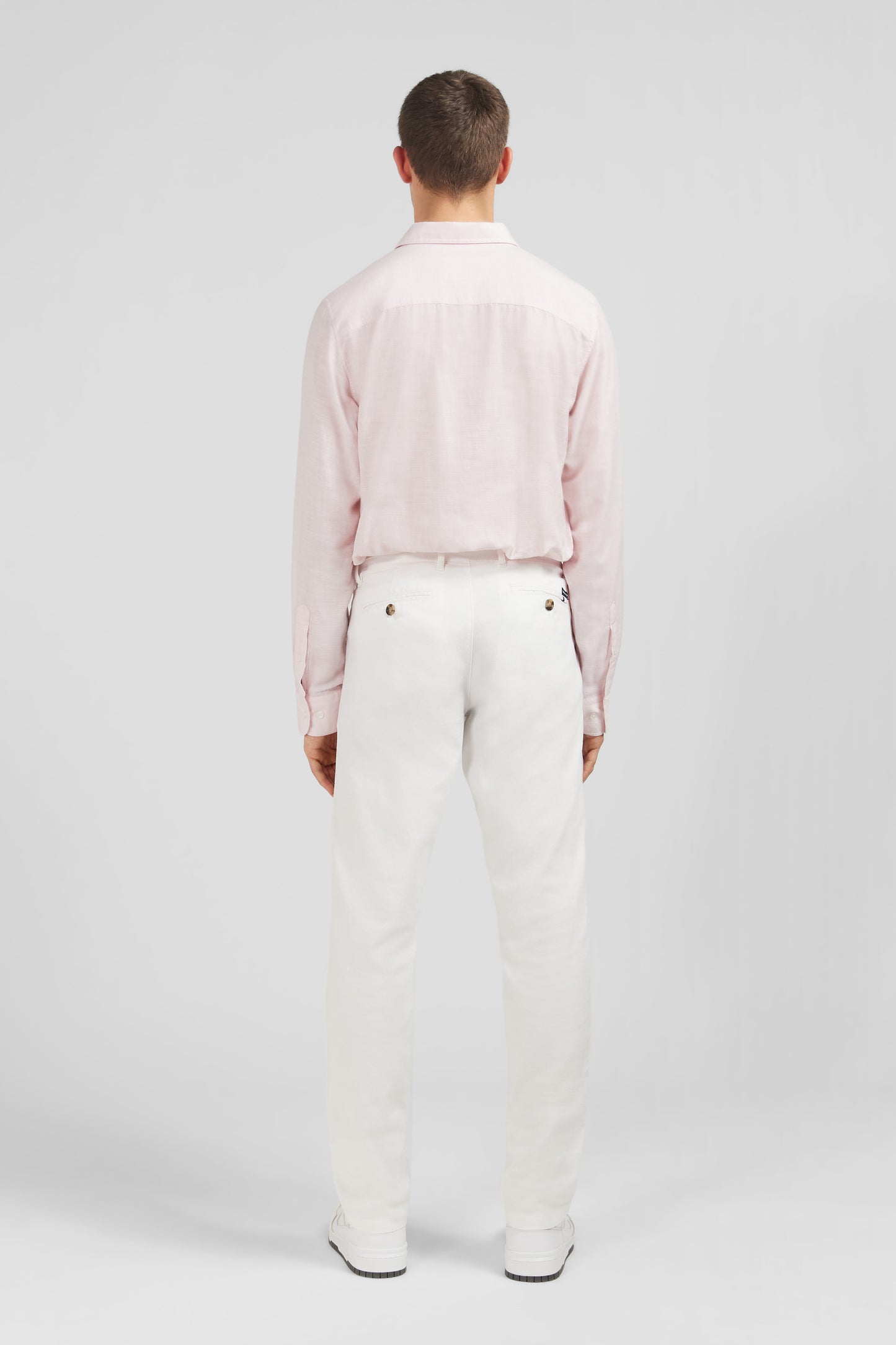 Chemise rose unie