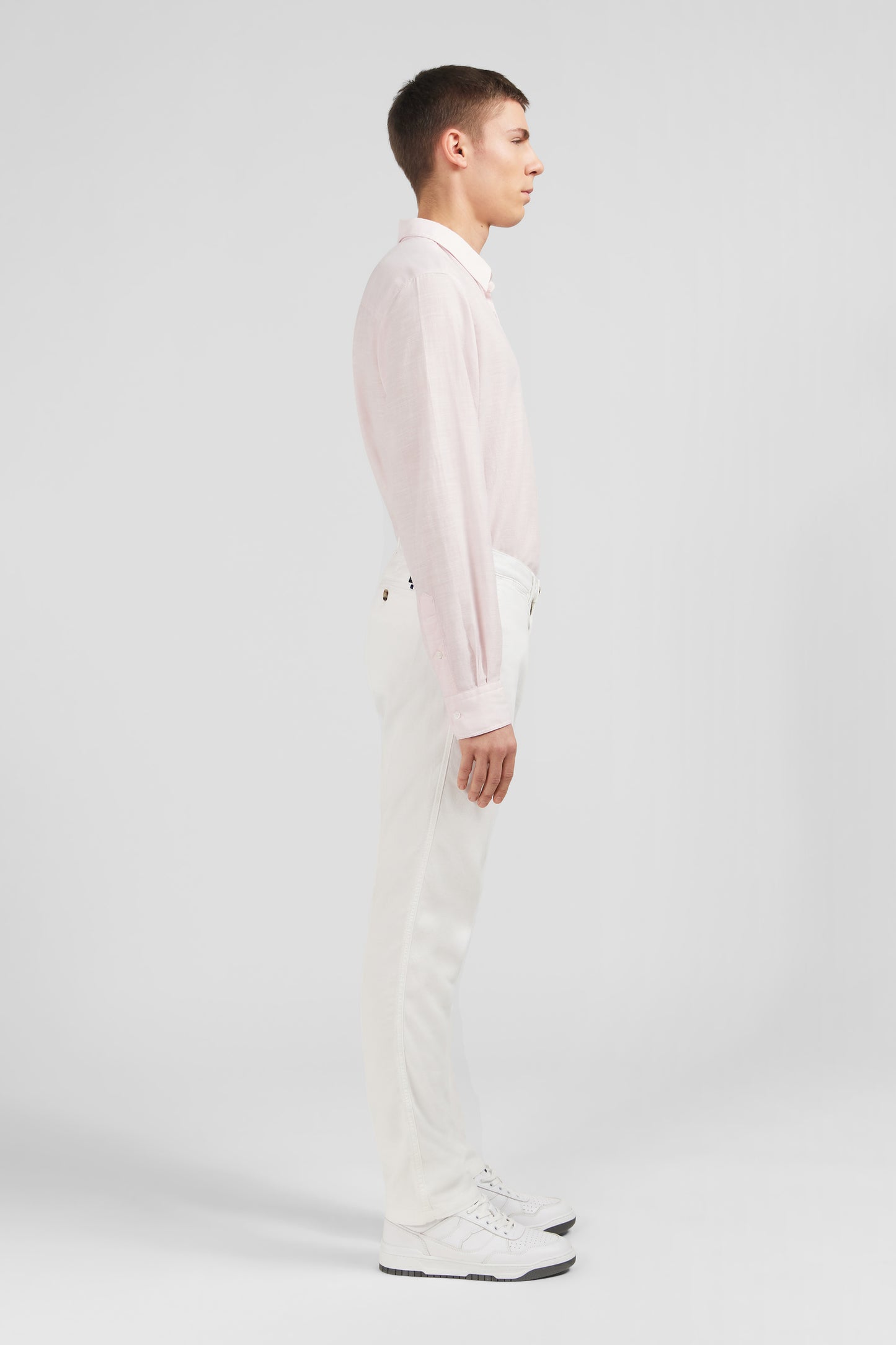 Chemise rose unie