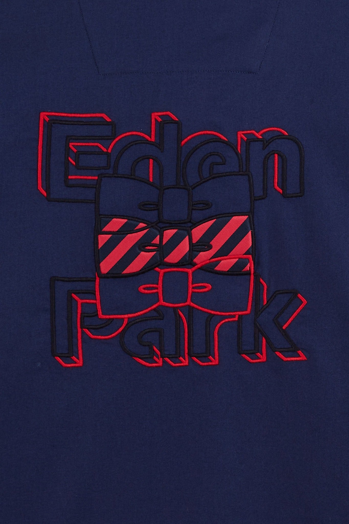 Chemise bleue à broderie Eden Park