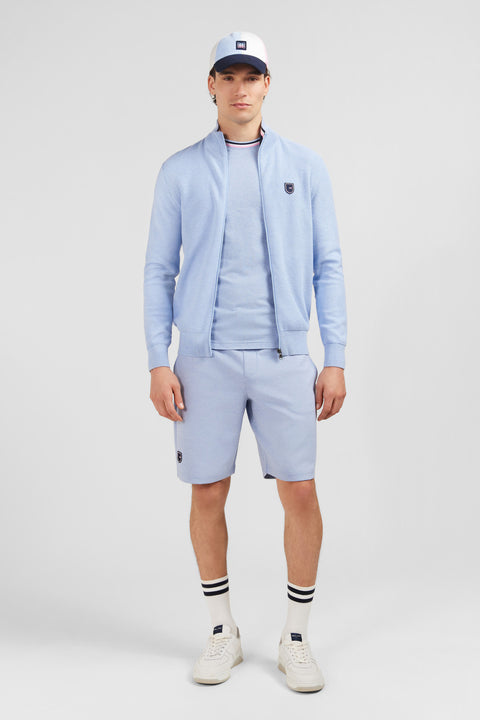 Cardigan zippé bleu - Image 1