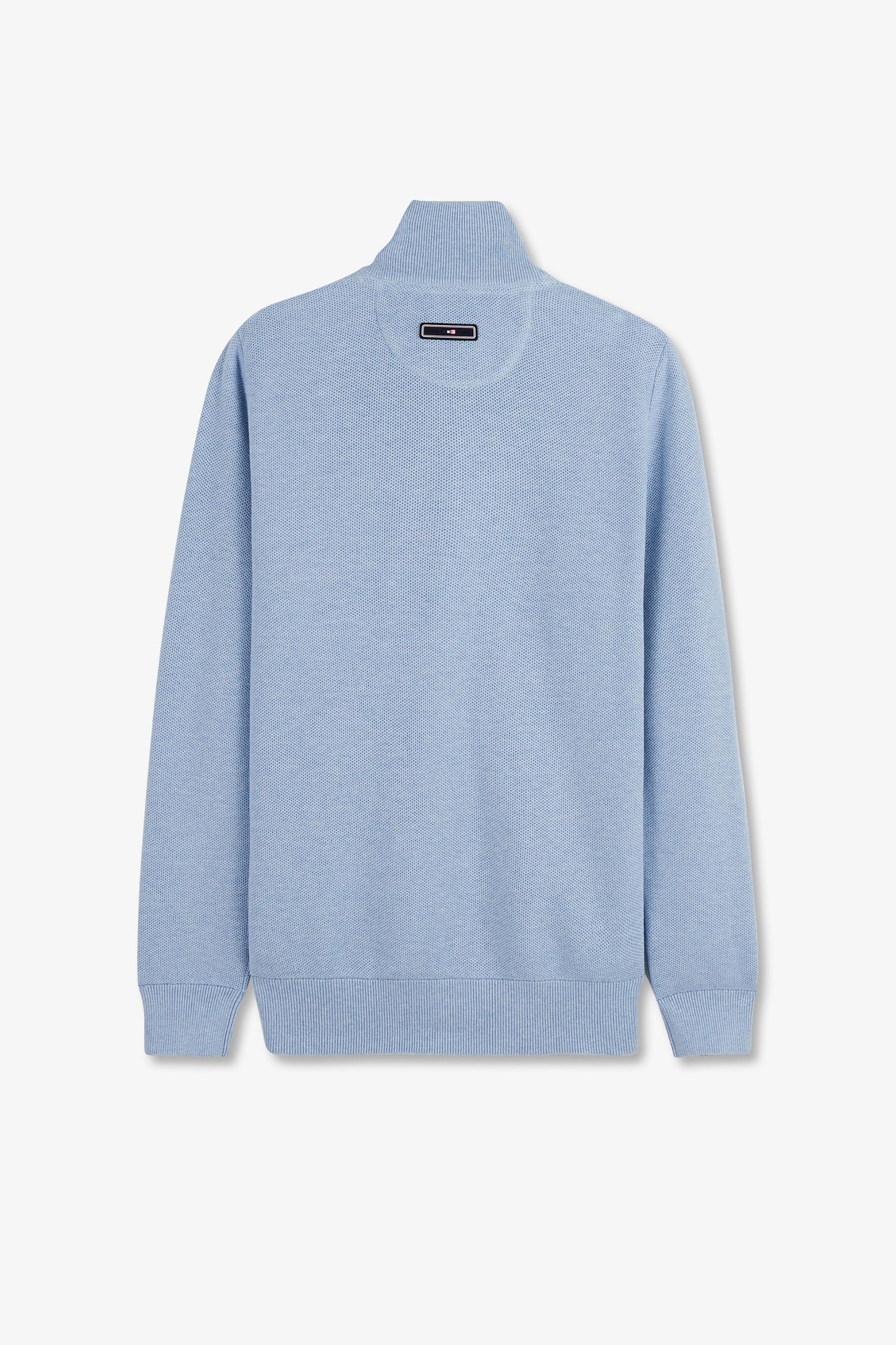 Cardigan zippé bleu