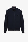 Cardigan zippé bleu marine