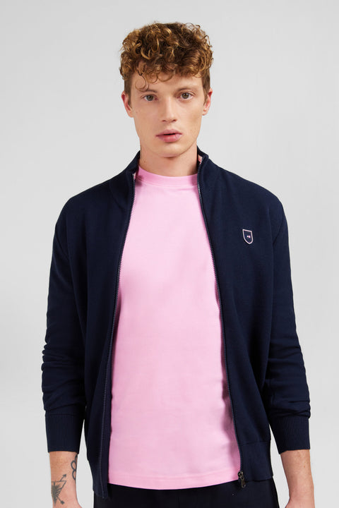 Cardigan zippé bleu marine - Image 3