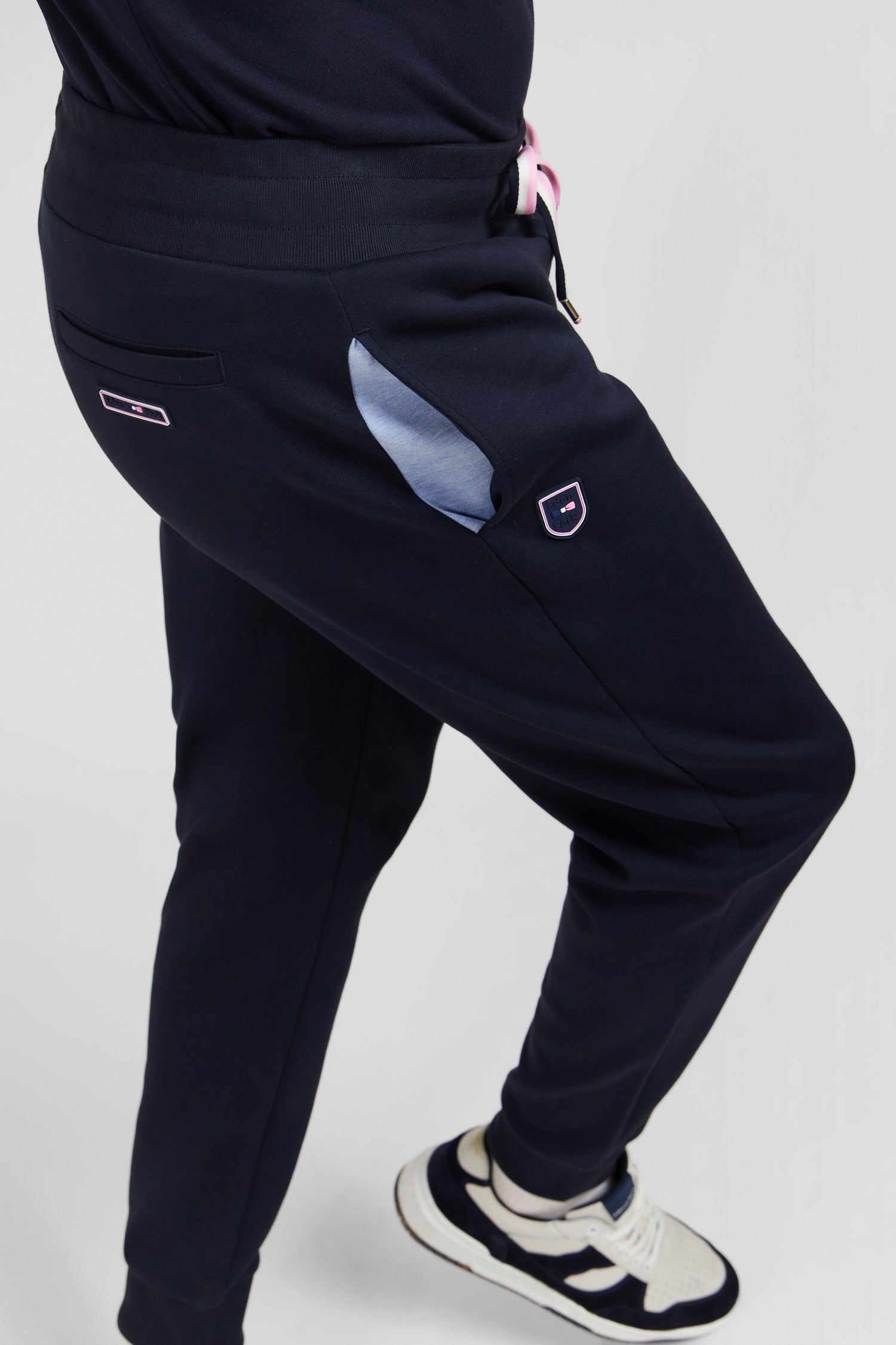 Pantalon de jogging bleu marine uni