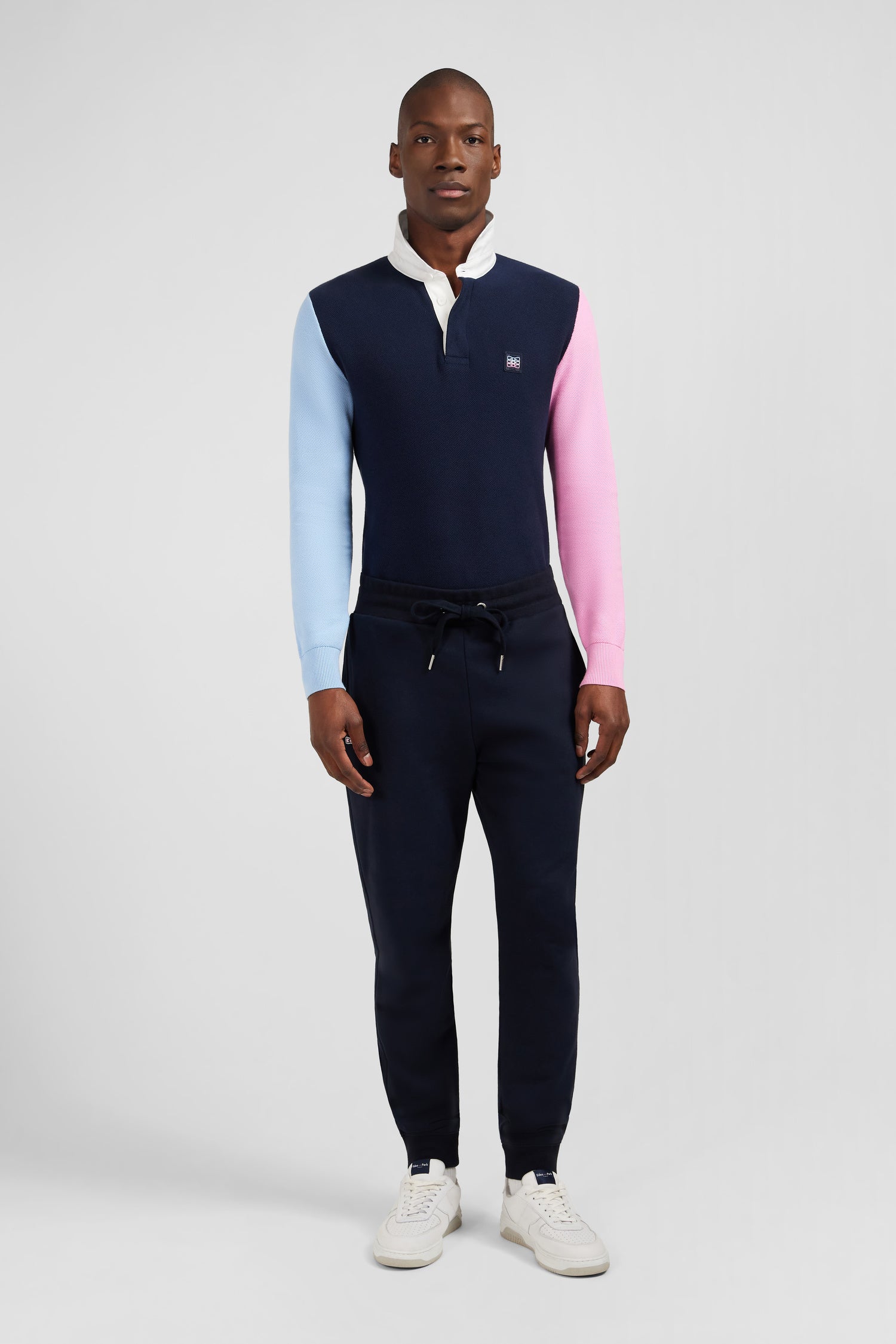 pantalón de pantalón jogger azul foncé