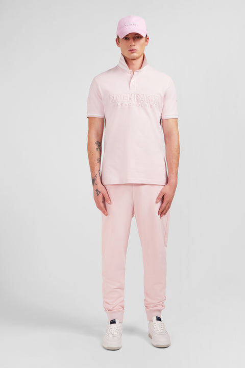Polo rose manches courtes uni - Image 1