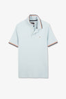 Polo bleu clair en coton Pima