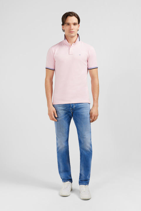 Polo rose en coton Pima - Image 1