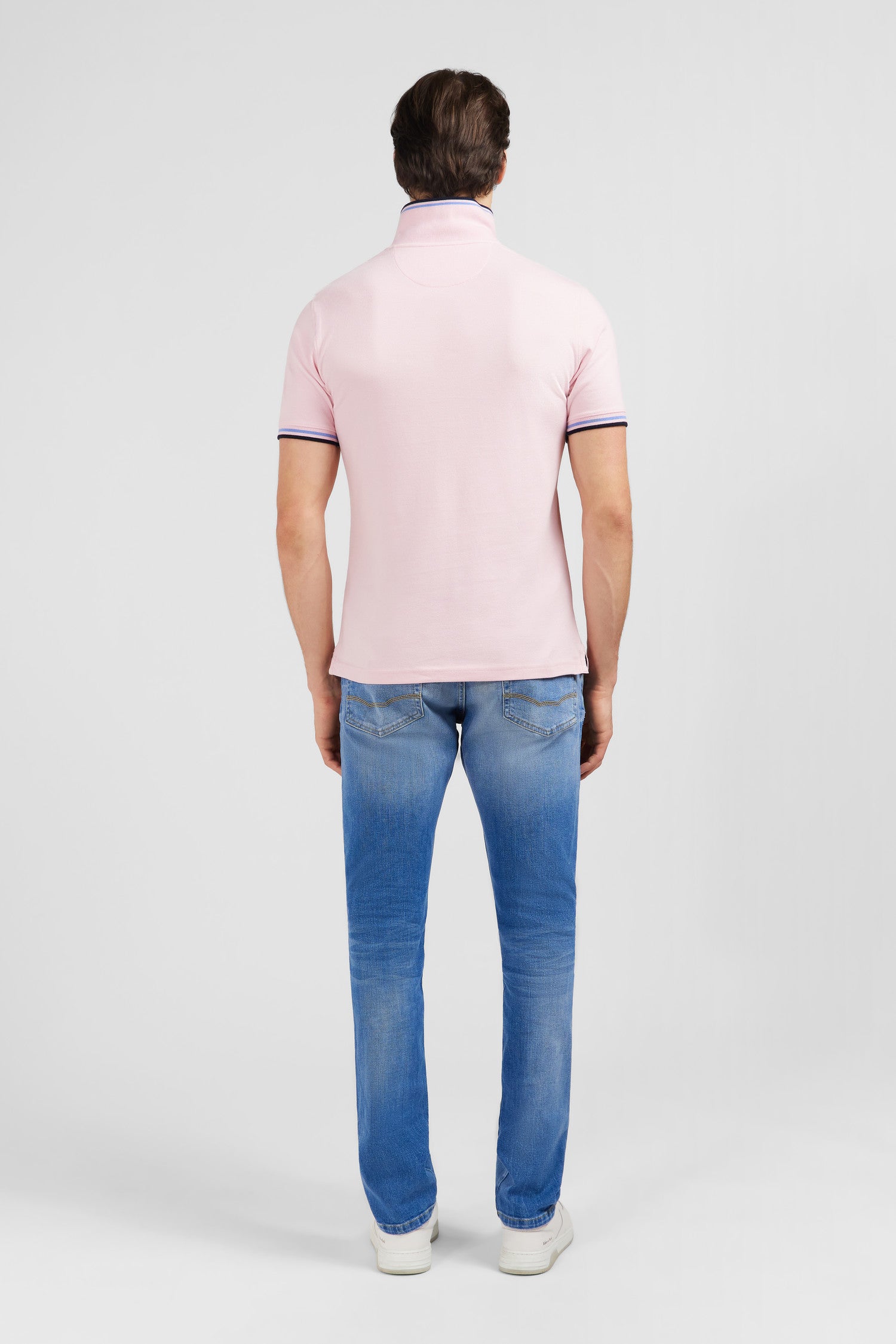 Polo rose en coton Pima