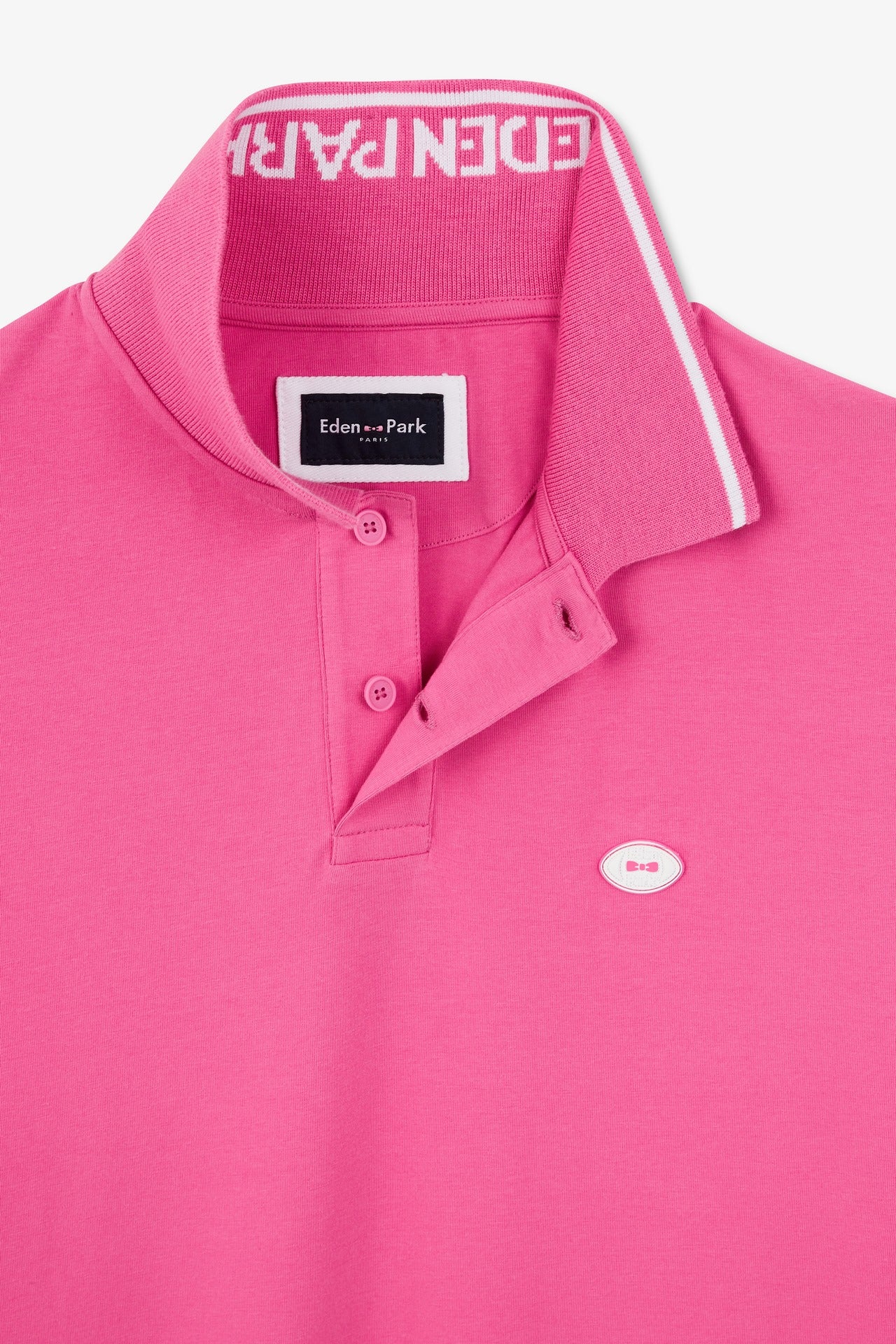 Polo rose à manches courtes