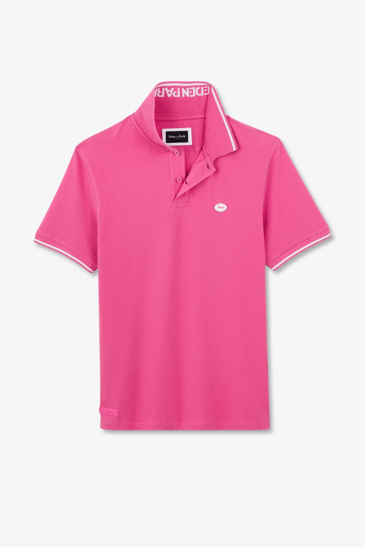 Polo rose à manches courtes