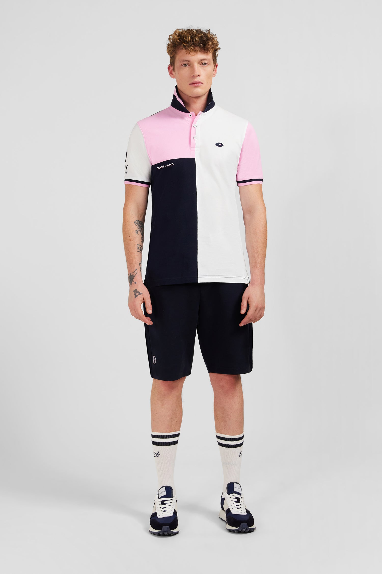 polo color block de manga corta XV de France