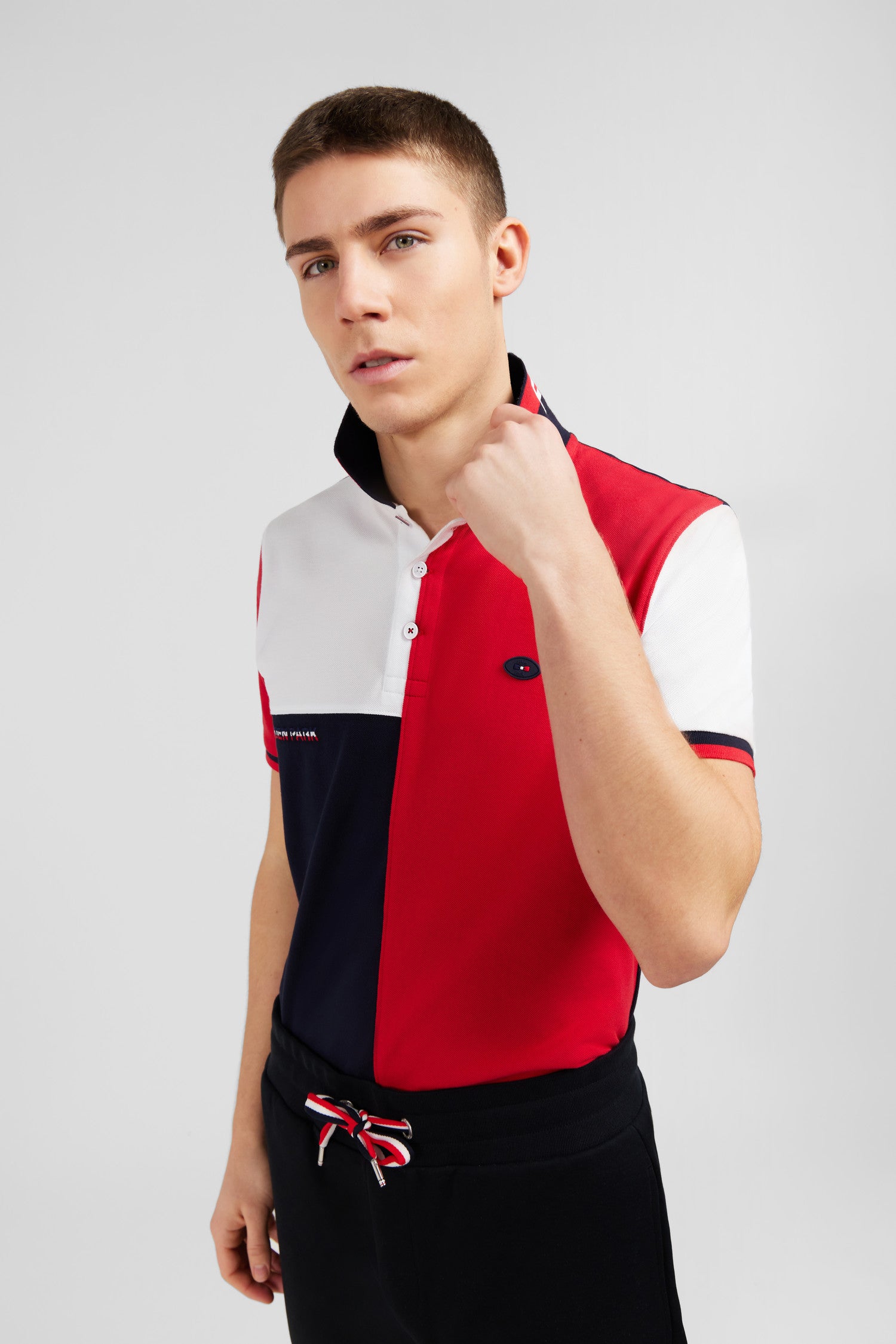 Poloshirt Colorblock kurzärmelig XV de France