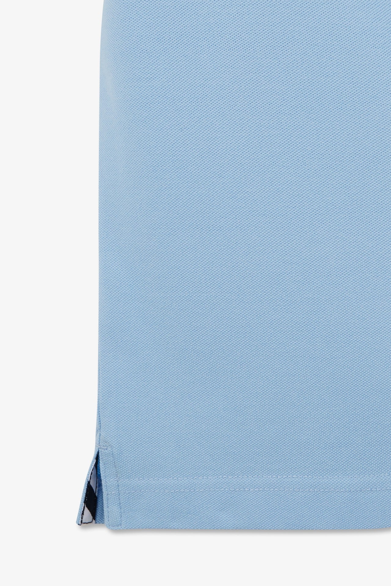 Polo bleu clair à manches courtes