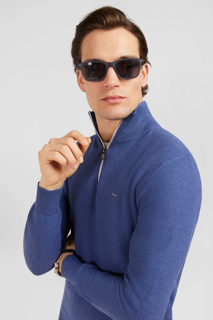 Izod Pull pour homme - Col en V - Calibre 12, Gris clair chiné