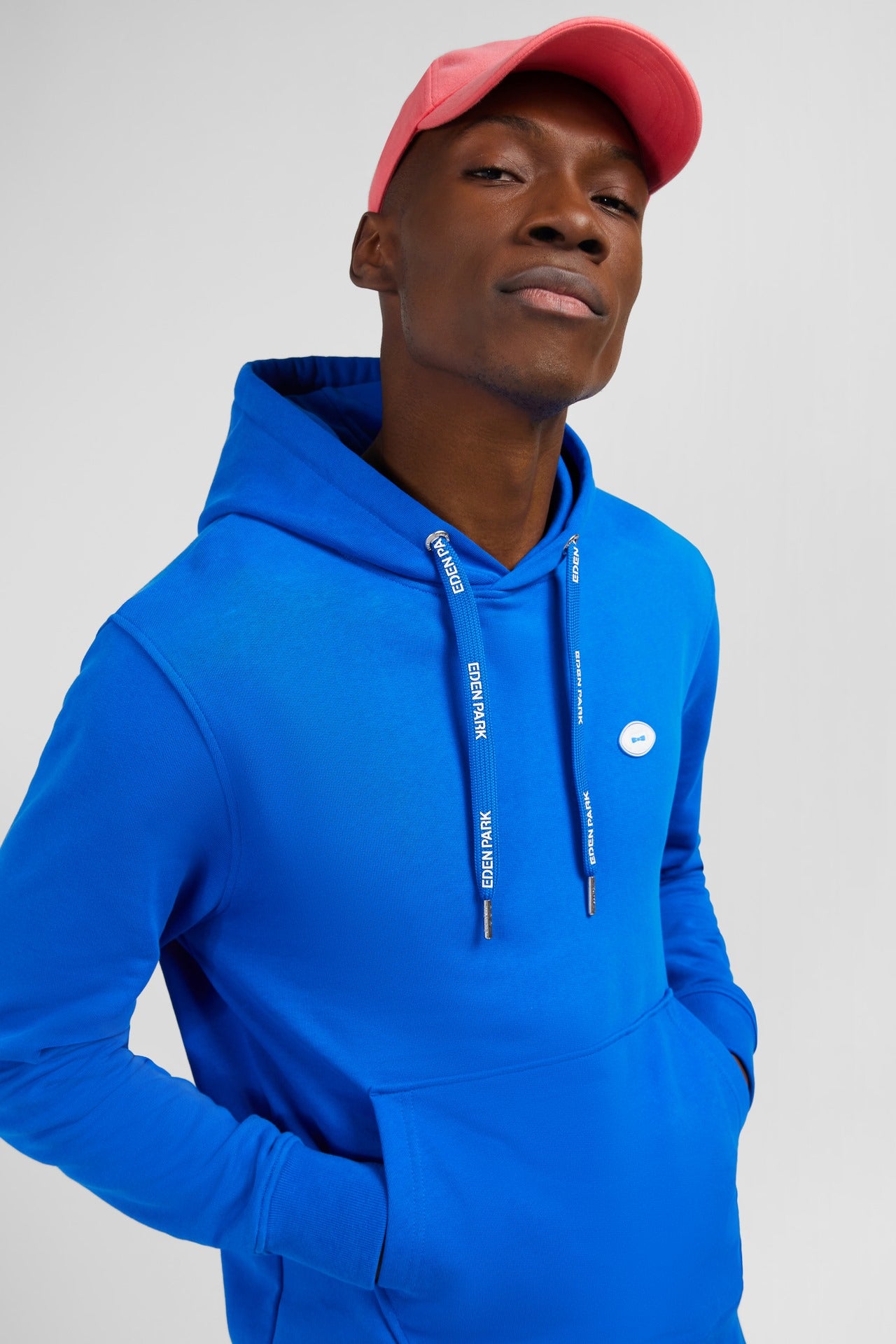 Blue hoodie