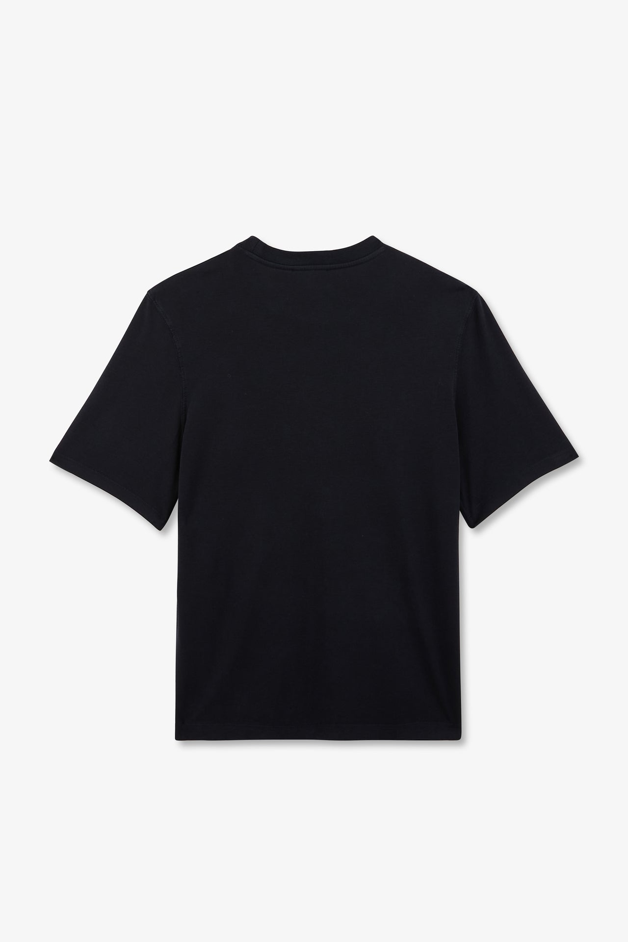 T-shirt bleu foncé uni à manches courtes