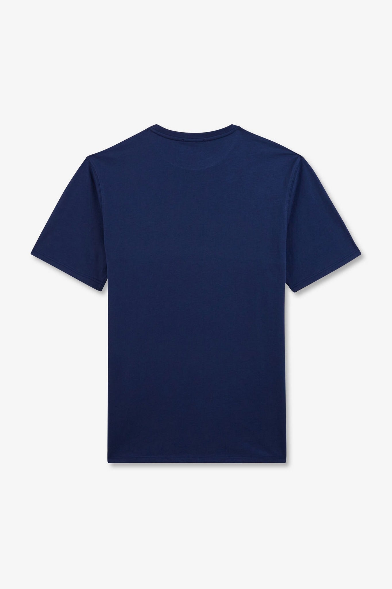 T-shirt bleu foncé à manches courtes