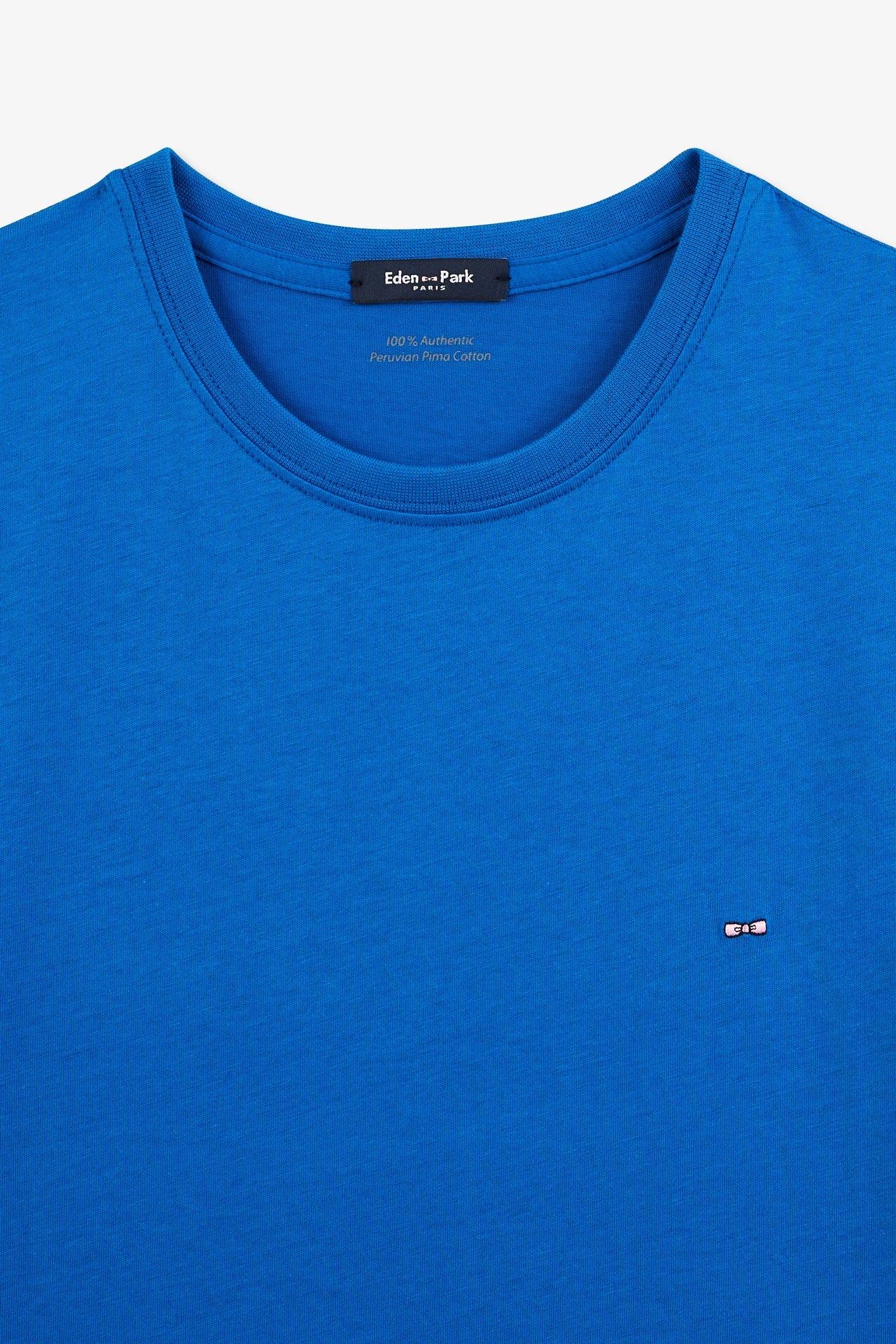 T-shirt bleu à manches courtes