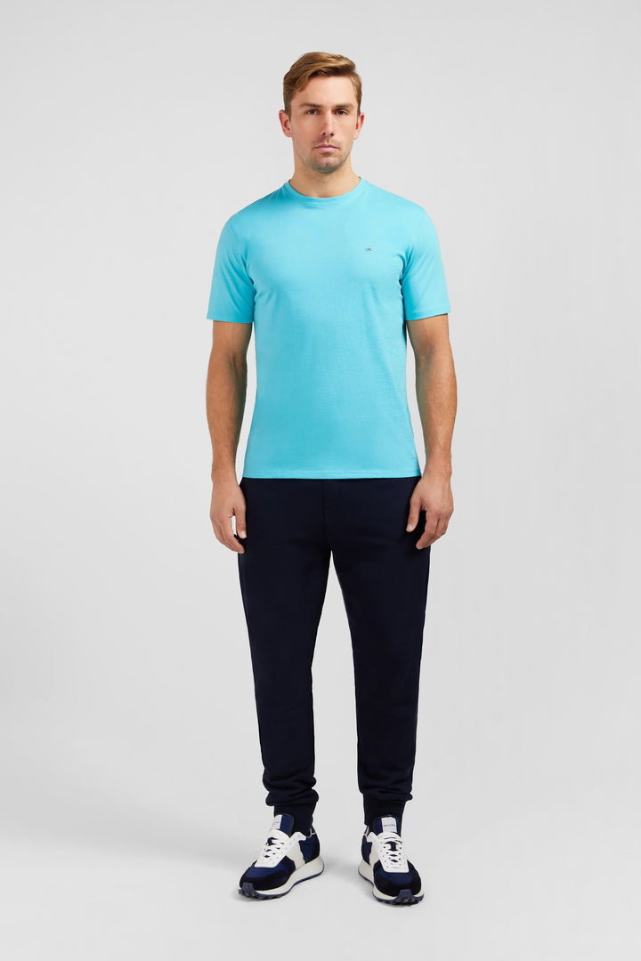 T-shirt bleu à manches courtes