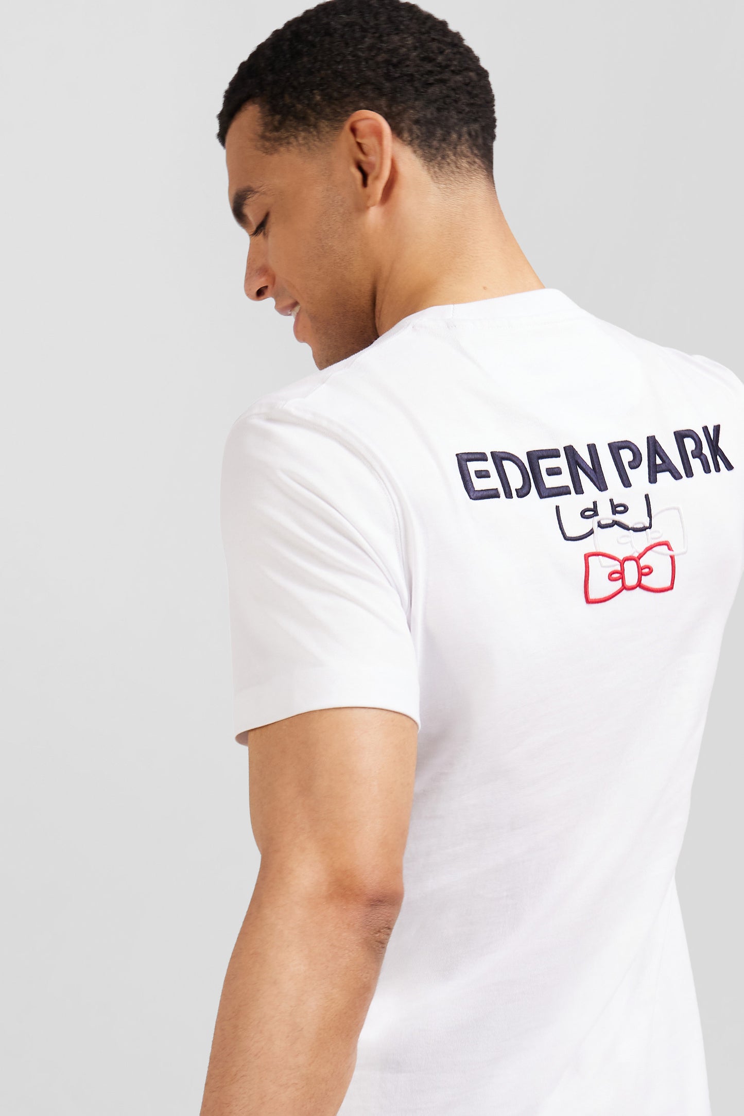 T-shirt blanc avec broderie Eden Park