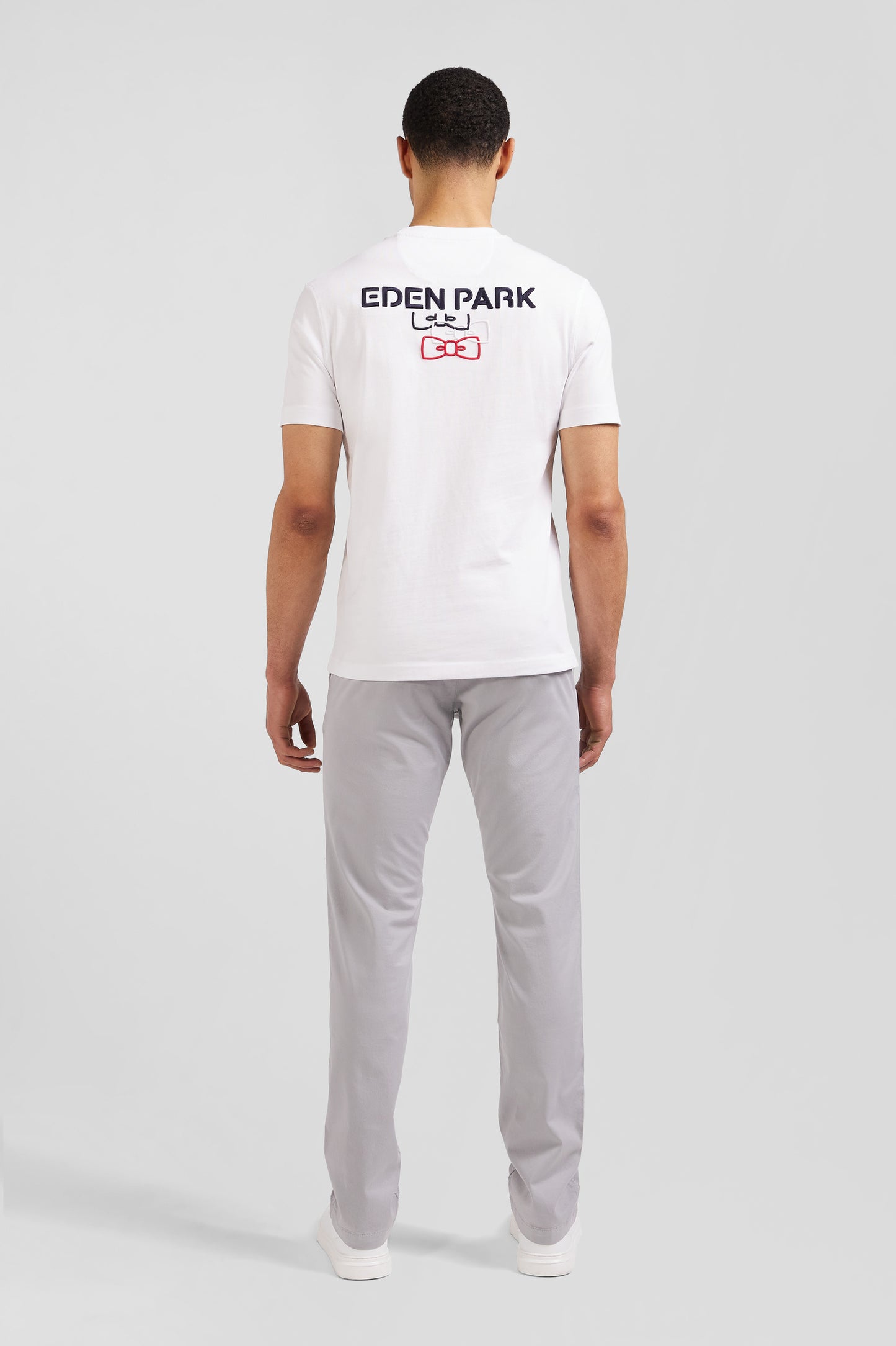 T-shirt blanc avec broderie Eden Park