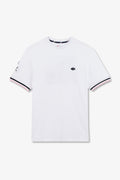 T-shirt blanc à broderie XV de France au dos