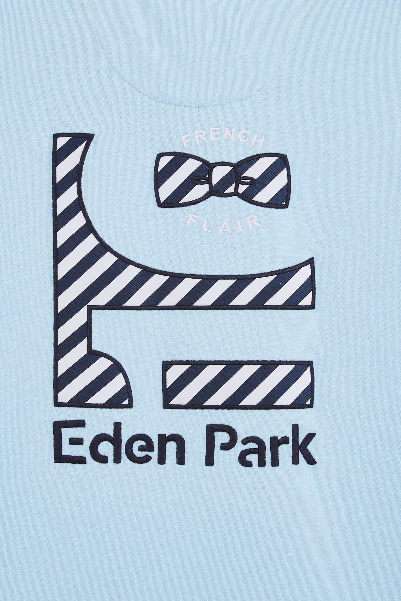 T-shirt colorblock bleu marine à inscription Eden Park French Flair