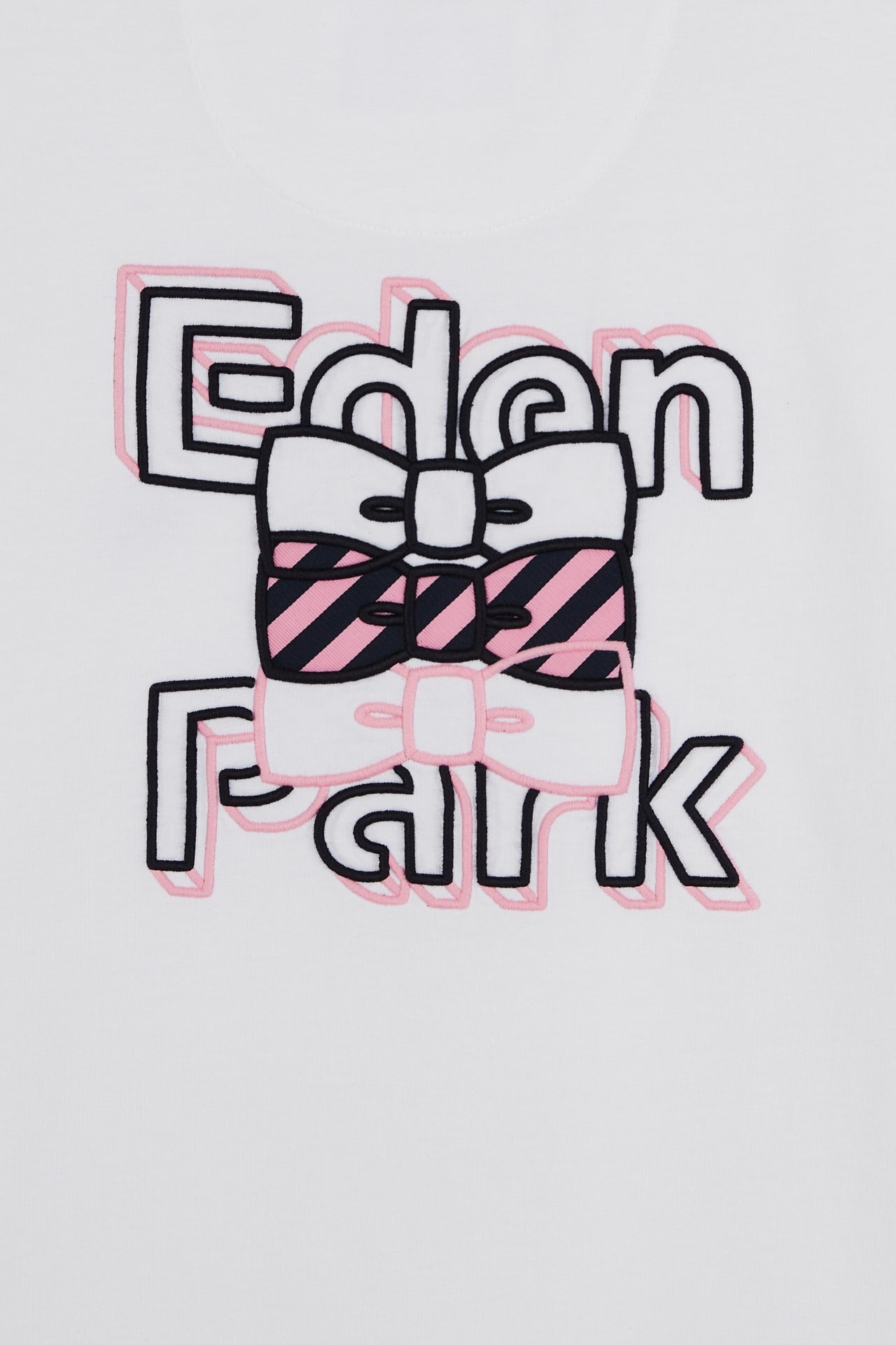 T-shirt blanc brodé Eden Park
