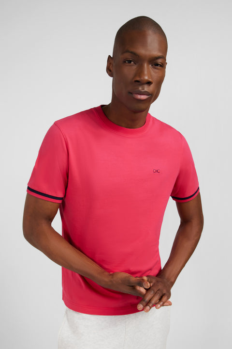 T-shirt fuchsia brodé Eden Park - Image 3