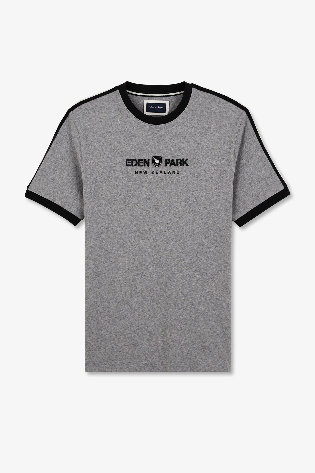 T-shirt gris clair inscription Eden Park New Zealand