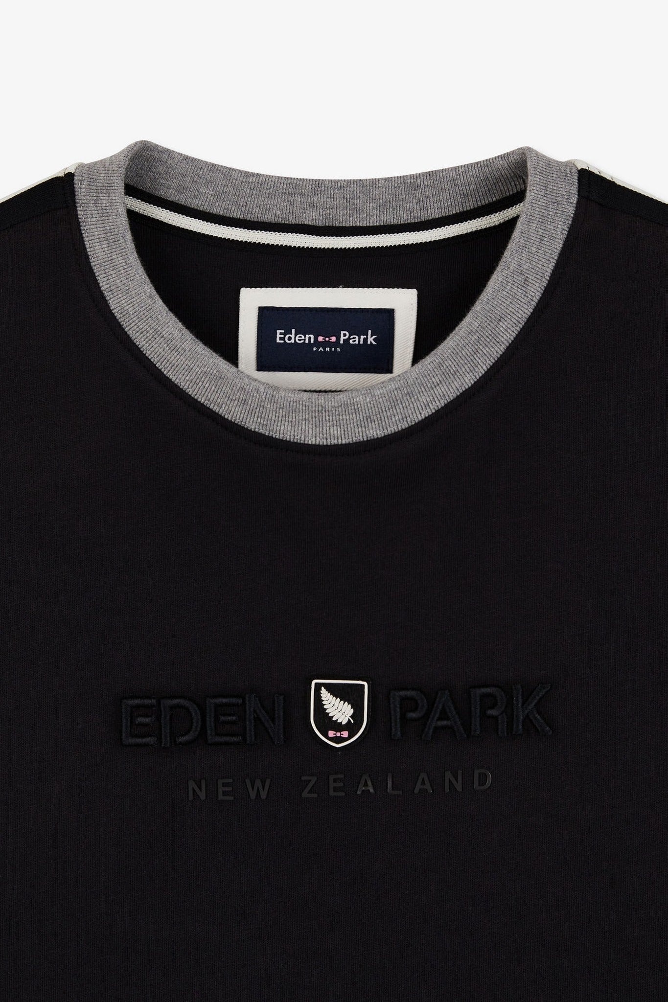 T-shirt noir inscription Eden Park New Zealand