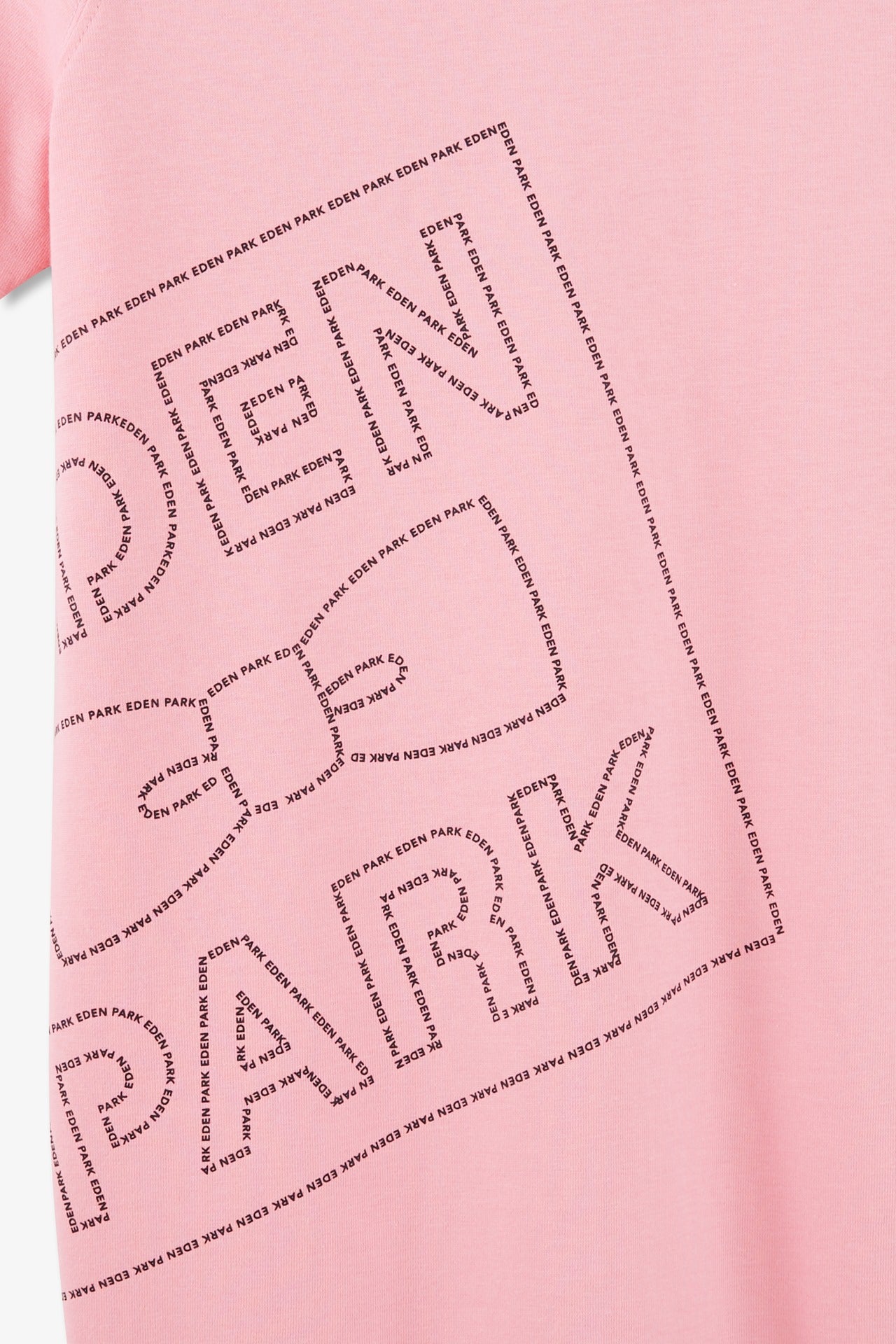 T-shirt manches courtes rose en coton sérigraphie Eden Park