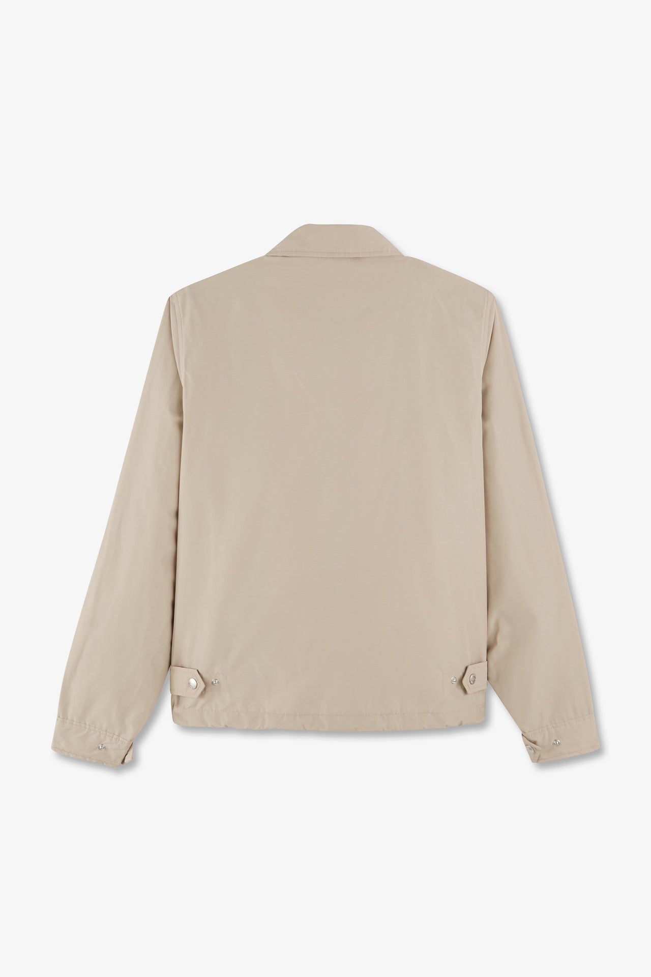 Blouson zippé à col classique beige