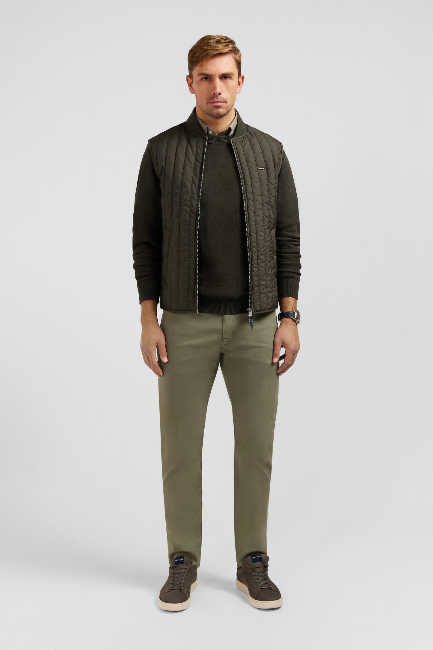 Doudoune kaki sans manches