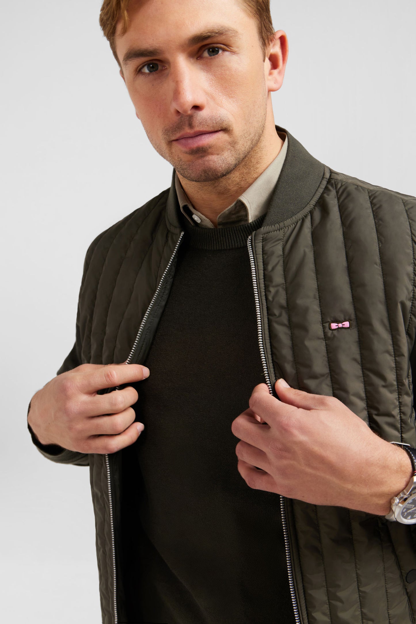 Doudoune kaki sans manches