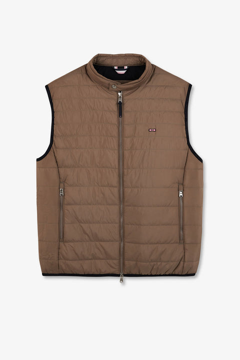 Doudoune beige sans manches - Image 2