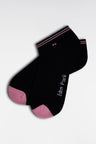Chaussettes basses en coton stretch mélangé marine