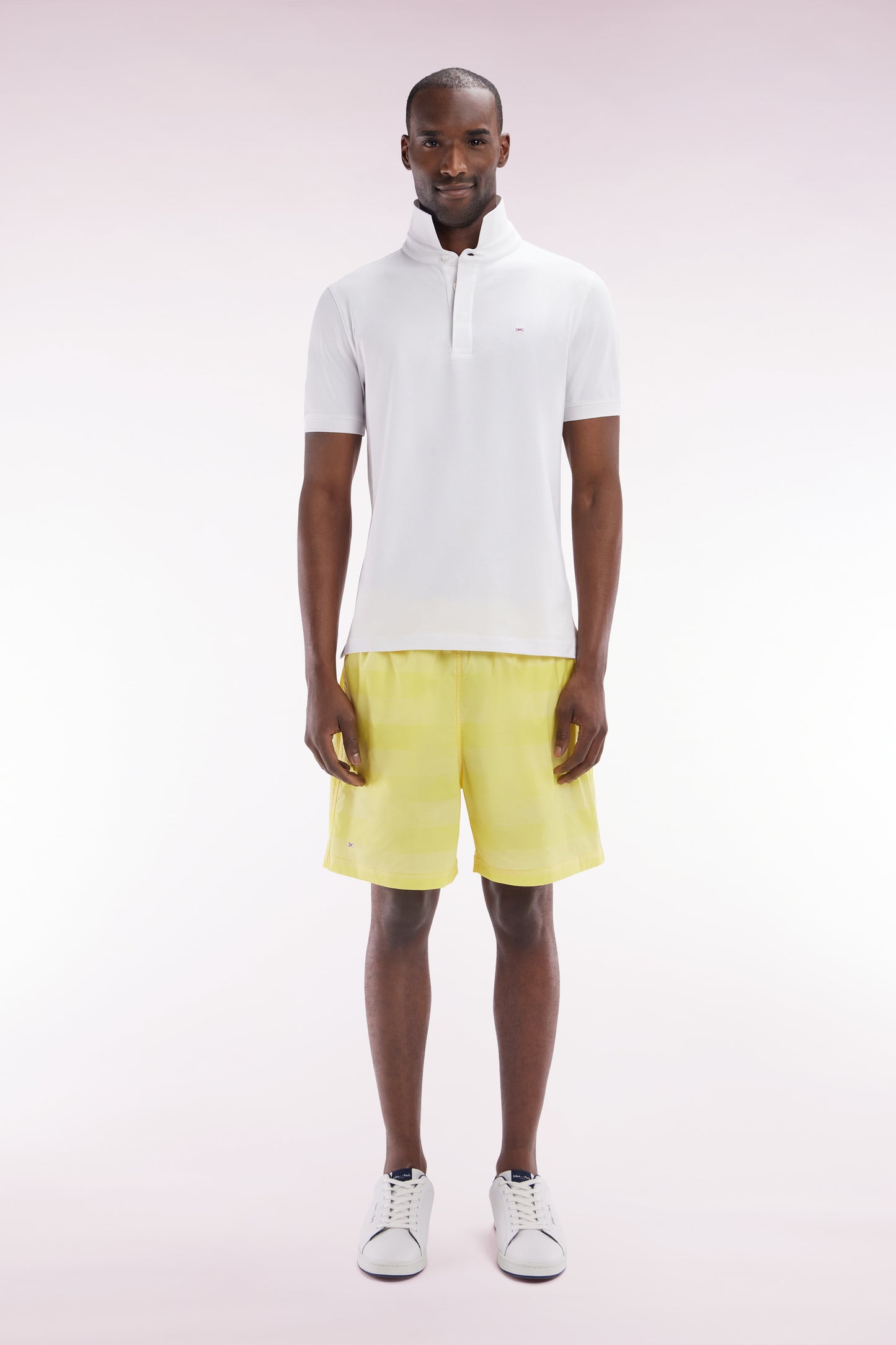 Maillot de bain cerclé jaune