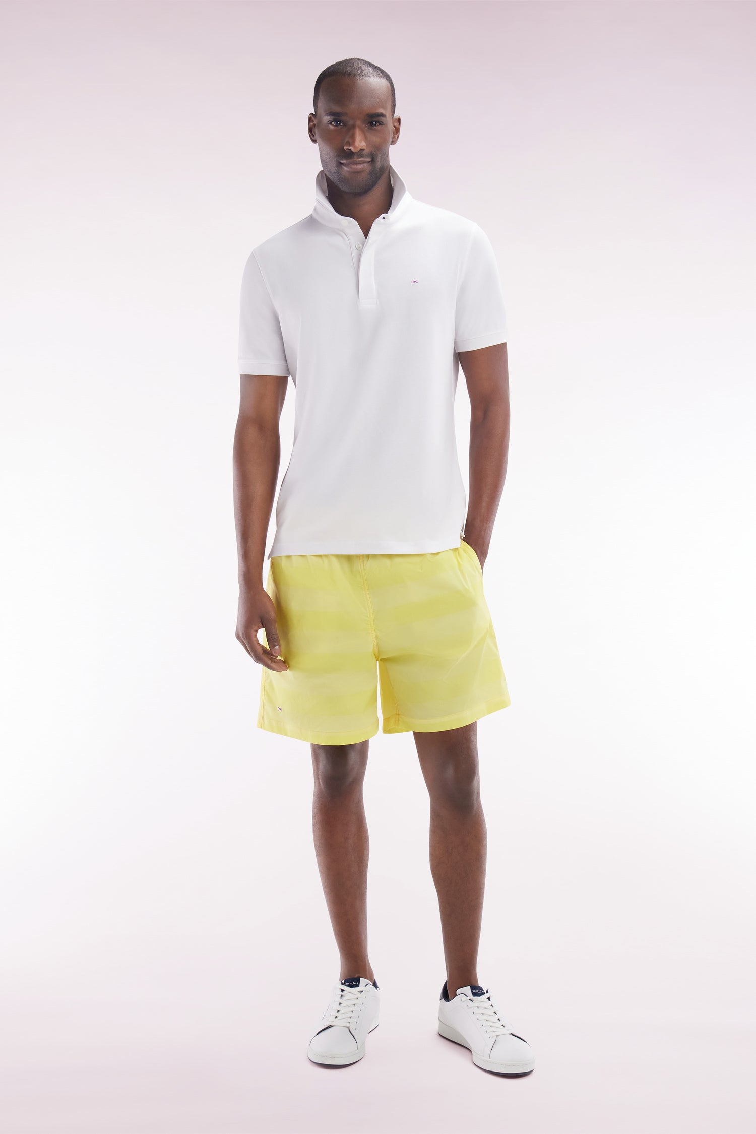 Maillot de bain cerclé jaune