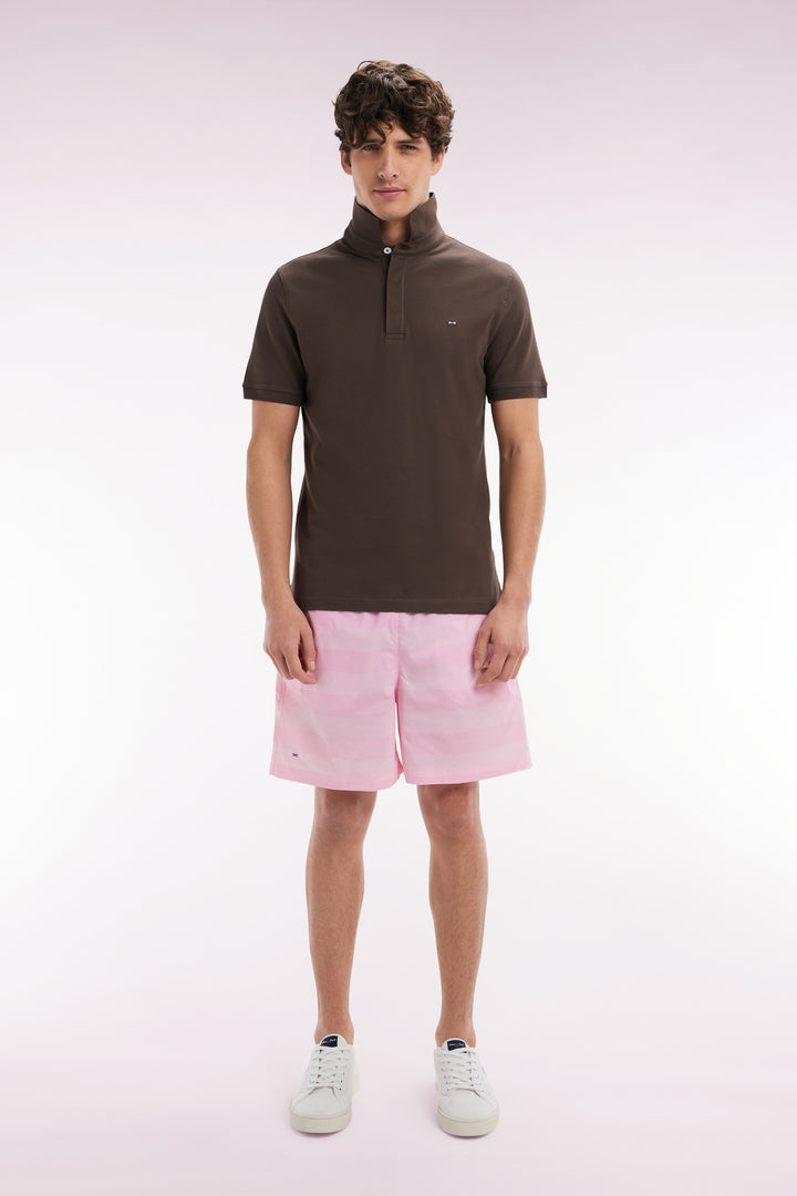 Maillot de bain cerclé rose