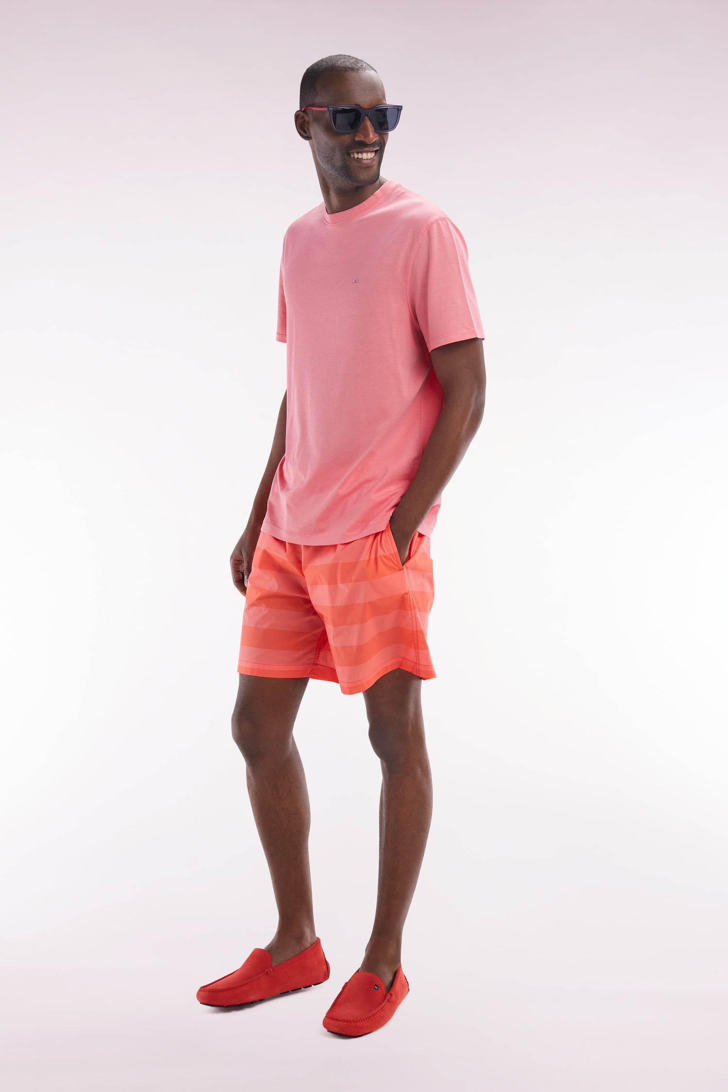 Maillot de bain cerclé corail