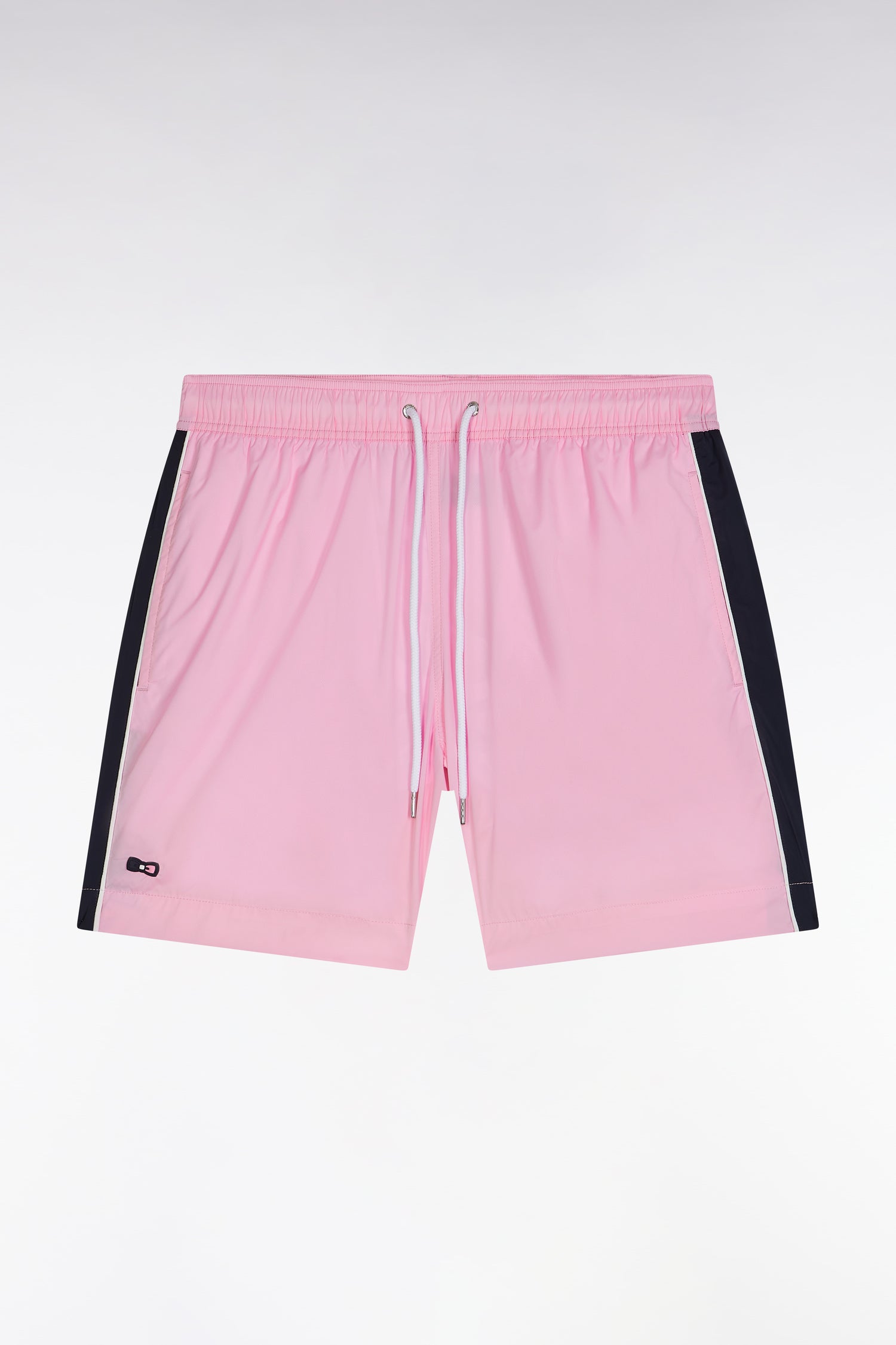 Maillot de bain tricolore rose
