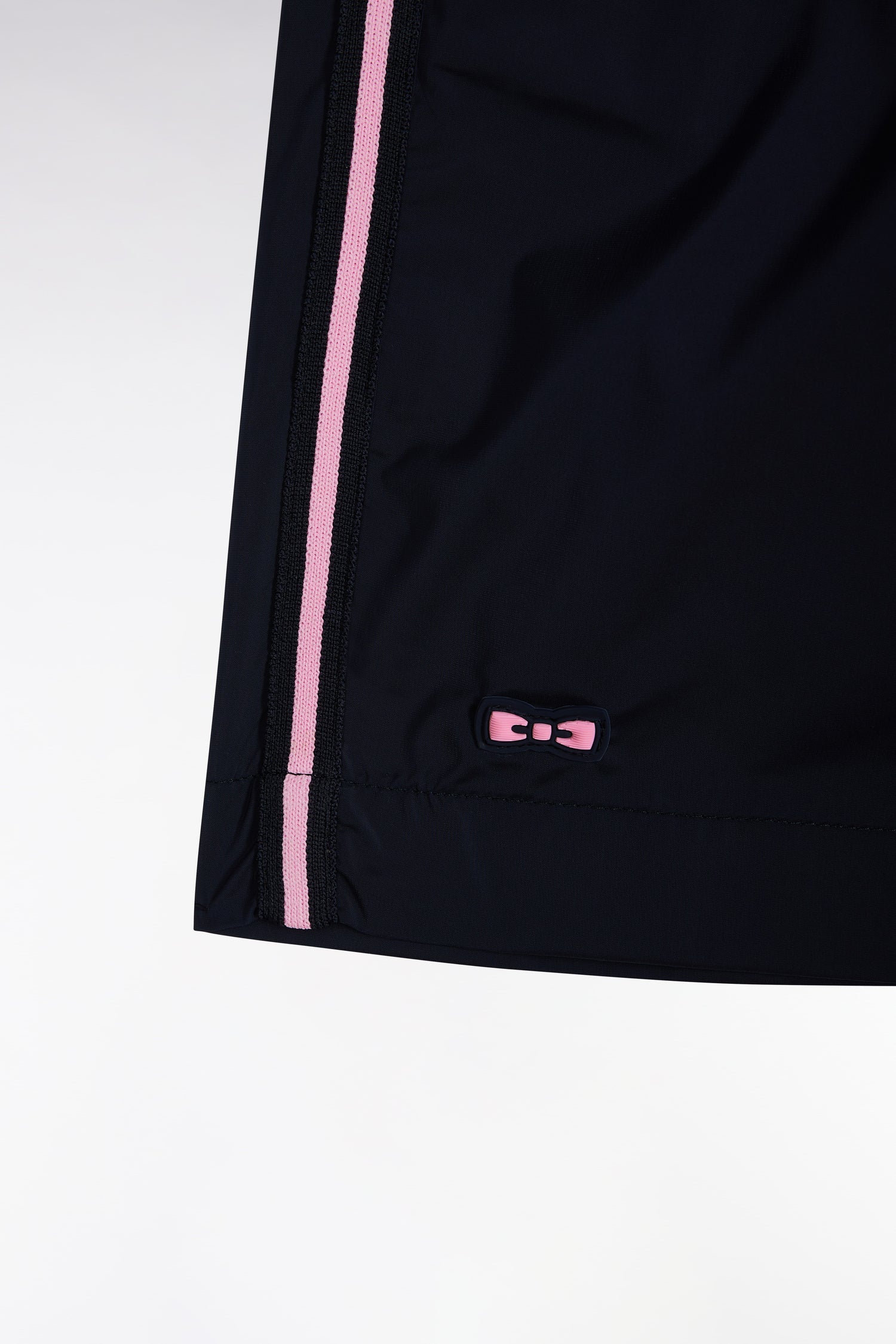 Maillot de bain marine à détails tricolores