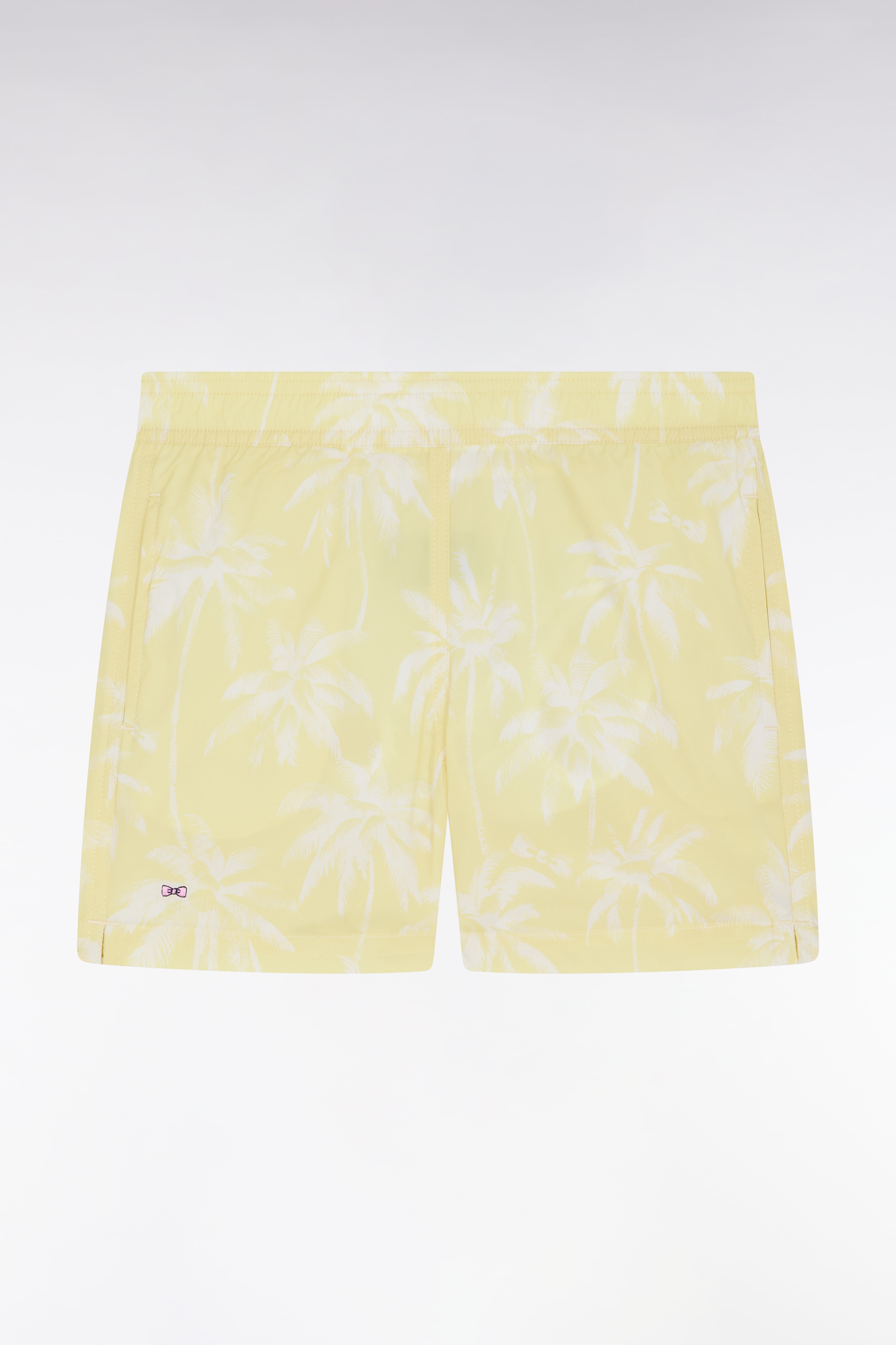 costume da bagno bambino giallo con stampato palmier