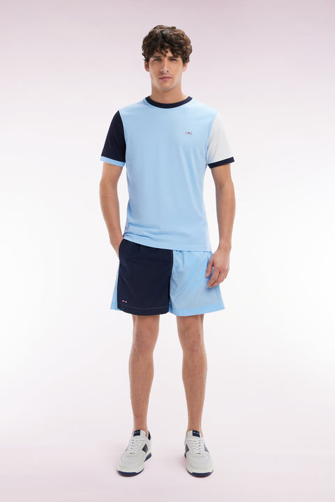 Maillot de bain bicolore ciel et marine - Image 1