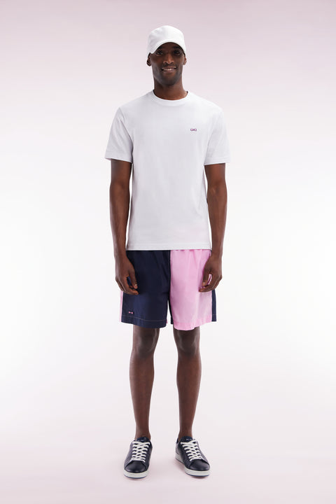 Maillot de bain bicolore rose et marine - Image 1