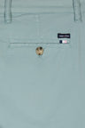 Pantalon chino sans plis en coton stretch gris moyen coupe droite
