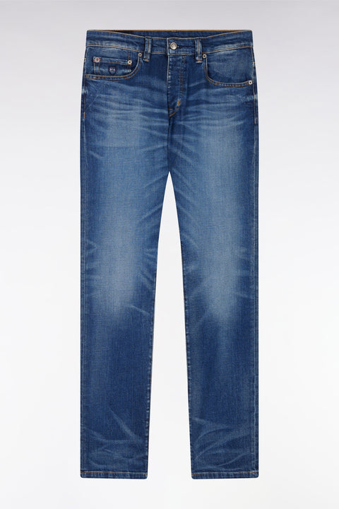 Jean 5 poches en denim stretch foncé coupe droite - Image 2